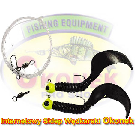 Jaxon Zestaw Dorszowy Twister Jig Black (AJ-MA16IX)