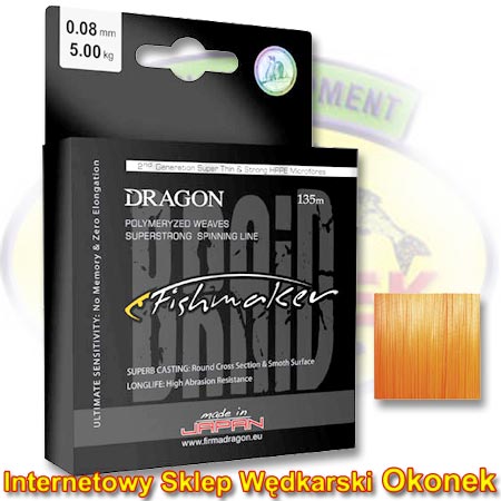 Dragon Plecionka Fishmaker Braid Orange Fluo (Toray)