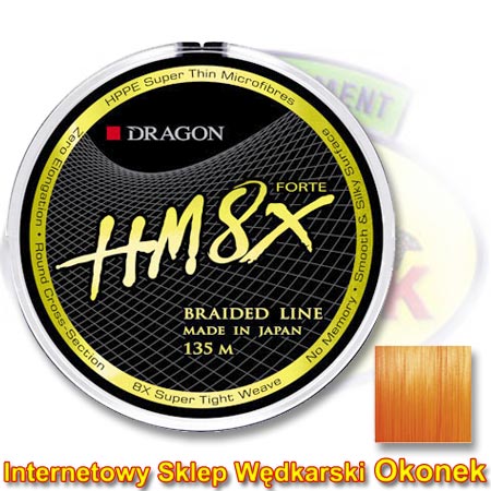 Dragon Plecionka HM8X Forte Braid Orange Fluo (Toray)