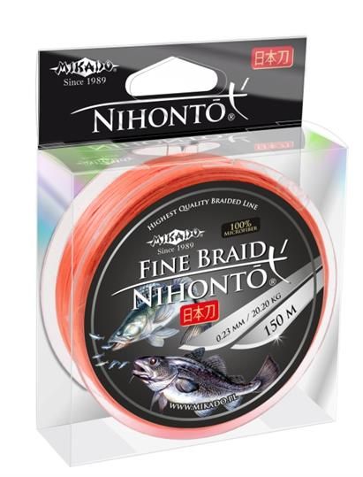 Mikado Plecionka Nihonto Fine Braid Fluo Orange 150m