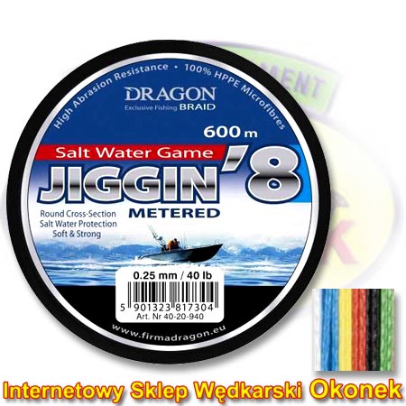 Dragon Plecionka Salt Water Game Jiggin'8