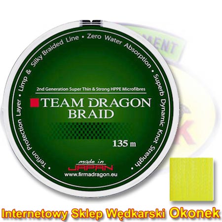 Dragon Plecionka Team Dragon Braid Yellow Fluo (Toray)